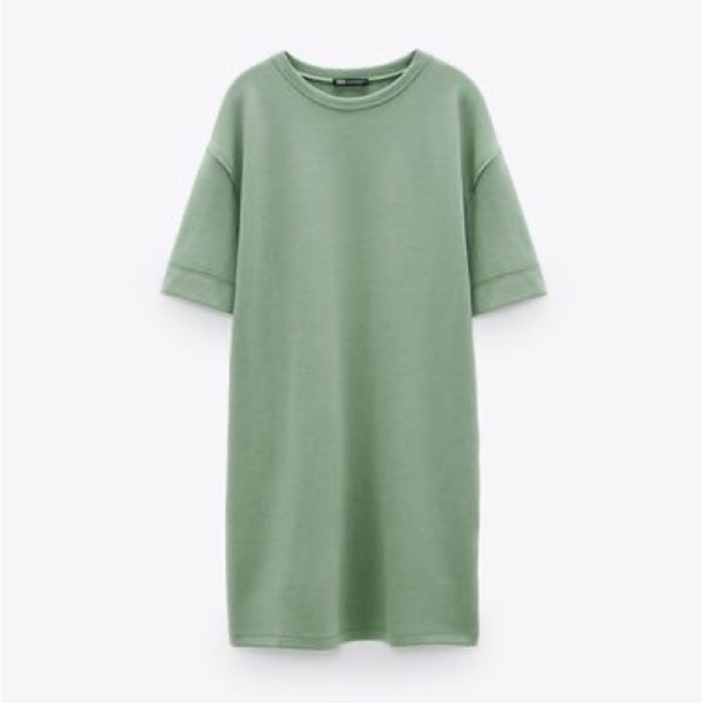 Zara Mini T Shirt Short Sleeve Dress